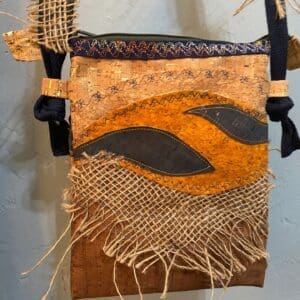 A bag with some sort of painting on it